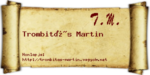 Trombitás Martin névjegykártya